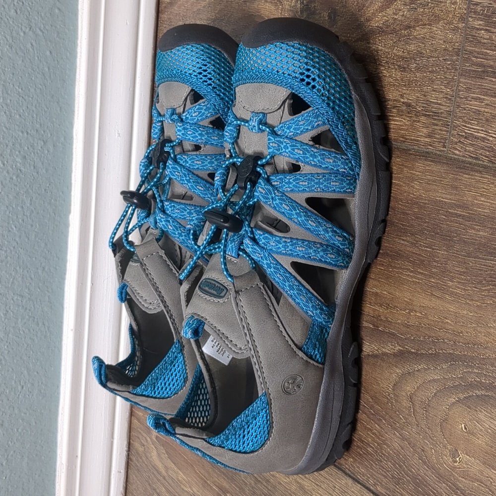 Northside Women's grey blue water hiking shoes lace toggle NEAR NEW Size 8 - Picture 2 of 7